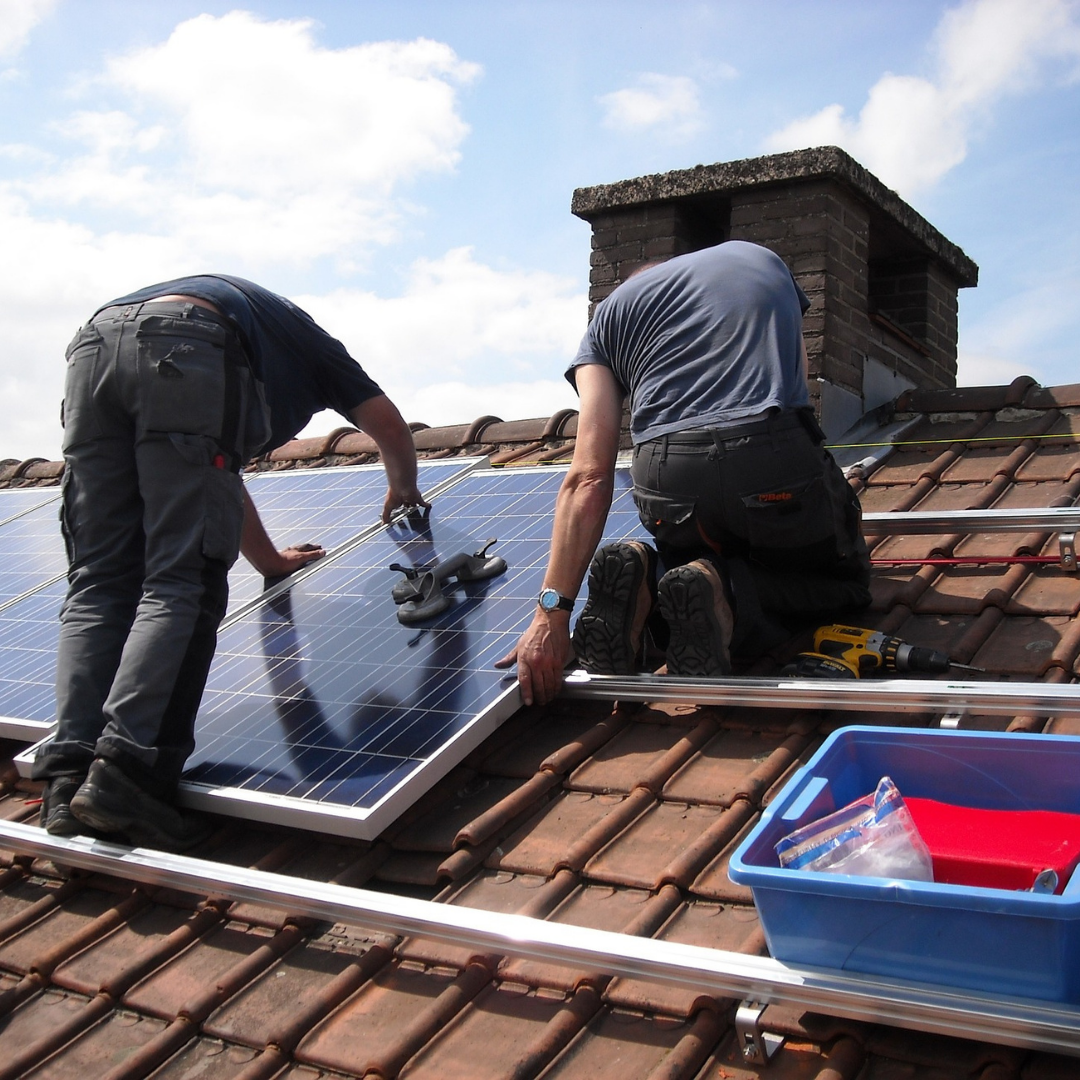 solar panels on flat roof, installing solar panels on flat roof